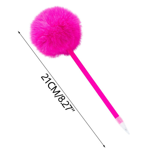 τεμάχια αφράτα στυλό, πλαστικό στυλό Pom Pom, δώρα στυλό για χριστουγεννιάτικα 1