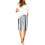 Γυναικείο Σορτς Βερμούδων Casual Κορδόνι με Ελαστική Μέση Καλοκαιρινό Μαλακό Ριγέ 1