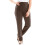 Plus size kvinders strikbukser med folder foran 1