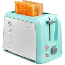 Grille-pain 2 tranches en acier inoxydable menthe 7 niveaux de brunissage