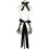 Black lace apron with pocket retro style 1 piece 5
