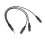 3,5 mm stereo lydsplitterkabel - 1 til 3 3