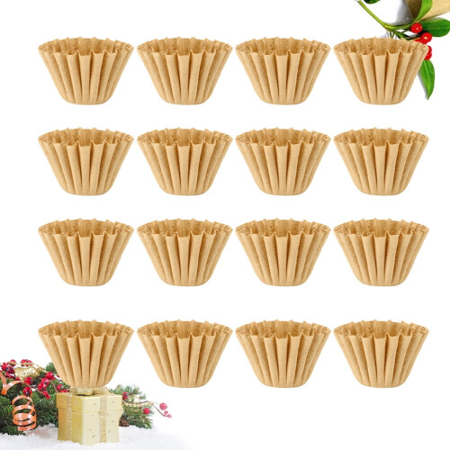 50 st kaffefilterpapper i kakformat, droppfilterpapper för hemmakök - 1-4 koppar 1