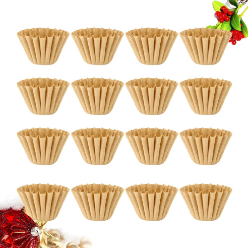 50 st kaffefilterpapper i kakformat, droppfilterpapper för hemmakök - 1-4 koppar 2