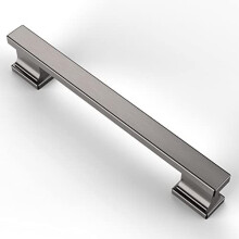 Lot de 10 poignées de placard de cuisine de 128 mm (5 pouces) en nickel noir brossé, quincaillerie pour portes et tiroirs de placards
