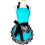 Black lace apron with pocket retro style 1 piece 3