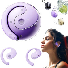 Auriculares deportivos HY-T26X15, inalámbricos Bluetooth 5.4OWS, resistentes al agua y con cancelación de ruido, sonido de alta fidelidad.