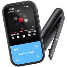 ZLC 128GB MP3 Player with Bluetooth 5.3, FM Radio, Voice Recorder, Pedometer, Mini Sport Design – Earphones Included