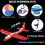 Αεροπλάνα με αφρό 4LED, 44cm 5