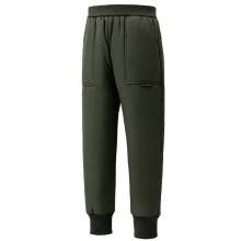Ediodpoh Pantaloni de iarnă pentru zăpadă pentru copii, pantaloni ușori cu puf, pentru băieți, fete și băieți, verde militar, 9-10 ani
