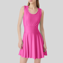 Badekleid für Damen, einteiliger Badeanzug mit Bauchkontrolle, ärmellos, A-Linie, rückenfrei, Vintage-Stil, dezente Badeanzüge