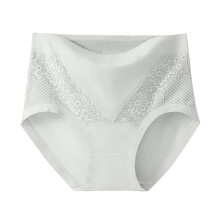 Lenjerie intimă pentru femei lulshou, chiloți din dantelă din bumbac, talie înaltă, respirabili, confortabili, lenjerie intimă, verde, L