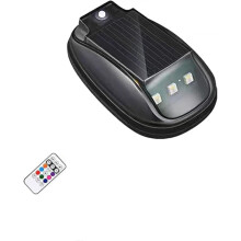 Solar RGB stroboscoop daklamp met 8 kleuren LED, boren niet nodig