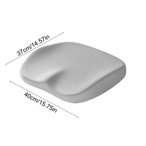 Kontorssittdyna Memory Foam Tjock Grå 2