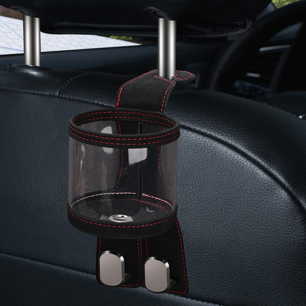 360 Rotating Car Headrest Hooks Â Stainless Steel & Leather, Compatible With Most Cars 9110895543627
