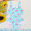 Βρεφικό μαγιό για κορίτσια, ολόσωμο Tie Dye UPF50+ για μικρά παιδιά, μέγεθος 9+, 10+, (μπλε 2