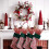 Steli di bacche rosse artificiali, 35 cm, confezione da 12 5