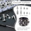 Κιτ Ikopy359 τεμαχίων Punk Spikes & Studs – Ασημένια πριτσίνια από κράμα ψευδαργύρου, 8 2