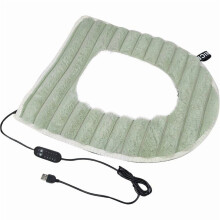 USB-beheizbarer WC-Sitzbezug aus Fleece, waschbar, 43 x 37 cm