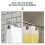 Crochets de rideau de douche rustiques en fer marron (24 pièces) 3