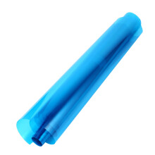 Película decorativa para envolver vidrio con flores azules (1 rollo)