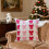 AuroraX Pink Bow Throw Pillow 18x18 inch with Insert 5