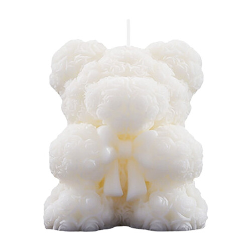 Duftlys med hjerteformet Rose Bear, 1 stk. 1