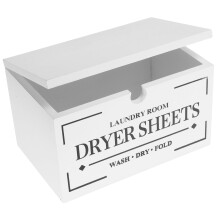 Washing Machine Dryer Paper Storage Box 20.00X13.00X12.00CM White