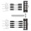 1 Unidade de áUdio XLR de 3 Pinos e 4 Canais e DMX sobre Extensor de Cabo de Rede, Extensor de Sinal de Rede DMX512, Macho 6