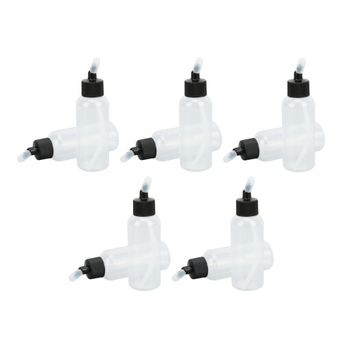 High Temperature Resistance Squeeze Bottle Leak Proof Twist Cap Refillable Dispensing Container Clear PET Plastic Multi Purpose Applicator Bottle 1