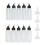 High Temperature Resistance Squeeze Bottle Leak Proof Twist Cap Refillable Dispensing Container Clear PET Plastic Multi Purpose Applicator Bottle 1
