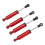 4er Set Ölstoßdämpfer 100mm rot für RC Car 1/10 1