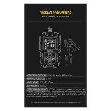 12/24V Automotive Battery Tester LCD Display Battery Analyzer Digital för Bly-Acid Batteri Auto Motorcycle Diagnostic