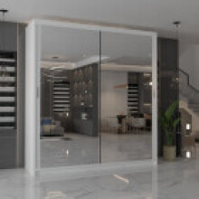 MN FURNITURE Ice Mirror Sliding Door Wardrobe