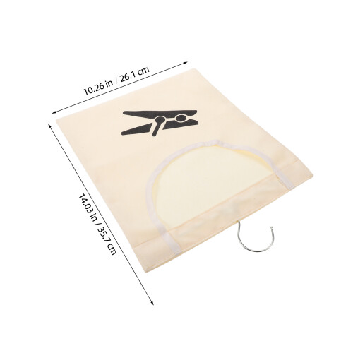 À Pinces À Linge Beige Suspendu En Polyester 2