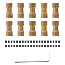 10Stk Leichte Messing Wellenkupplung Für Rc Boot Flugzeug Motor Shaft