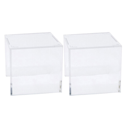 6Pcs Transparent Baseball Holder Acrylic Softball Display Storage Case