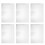 6Pièces Plaques Aluminium Vierges Argentées Pour Usage 1