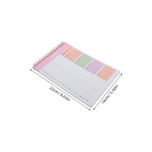 Pink Weekly Schedule Planner Daily Task Checklist Notepad 2