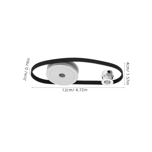 Silver Teeth Timing Pulley Idler for 3D Printer Mechanical Use 2