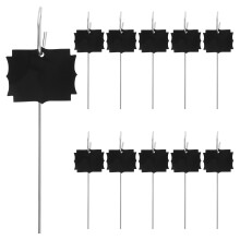1Set Durable Metal Acrylic Plant Label Hooks for Outdoor Garden Stakes
