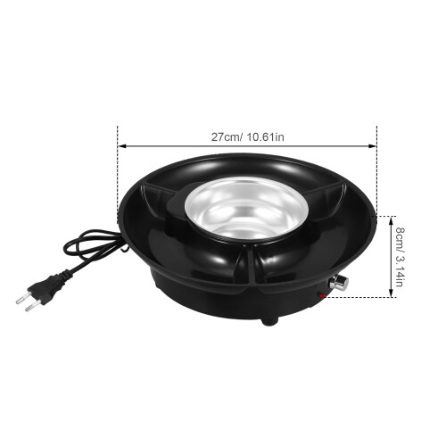 1Set Black Electric Chocolate Melter Machine Plastic Fondue Kit 1