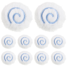 10Pcs Cute Plush Narutomaki Brooch Pin Soft Kids Scarf Clothing Badge