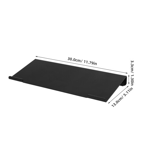 Black Acrylic Raised Keyboard Stand for Ergonomic Desk Setup 2