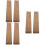 3Sets Wall-Mounted Wooden Vinyl Record Display and Cd Storage Rack 9