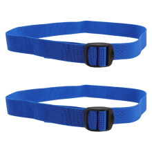 1Pair Blue Wear-Resistant Rowing Machine Foot Straps for Gym Equipment