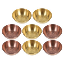 16Pcs Stainless Steel Sauce Dishes for Dipping Compact Meal Prep Bowls