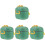 4Pcs Portable Formula Container to Go PP Silicone Storage 4