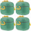 4Pcs Portable Formula Container to Go PP Silicone Storage 7