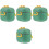 4Pcs Portable Formula Container to Go PP Silicone Storage 5